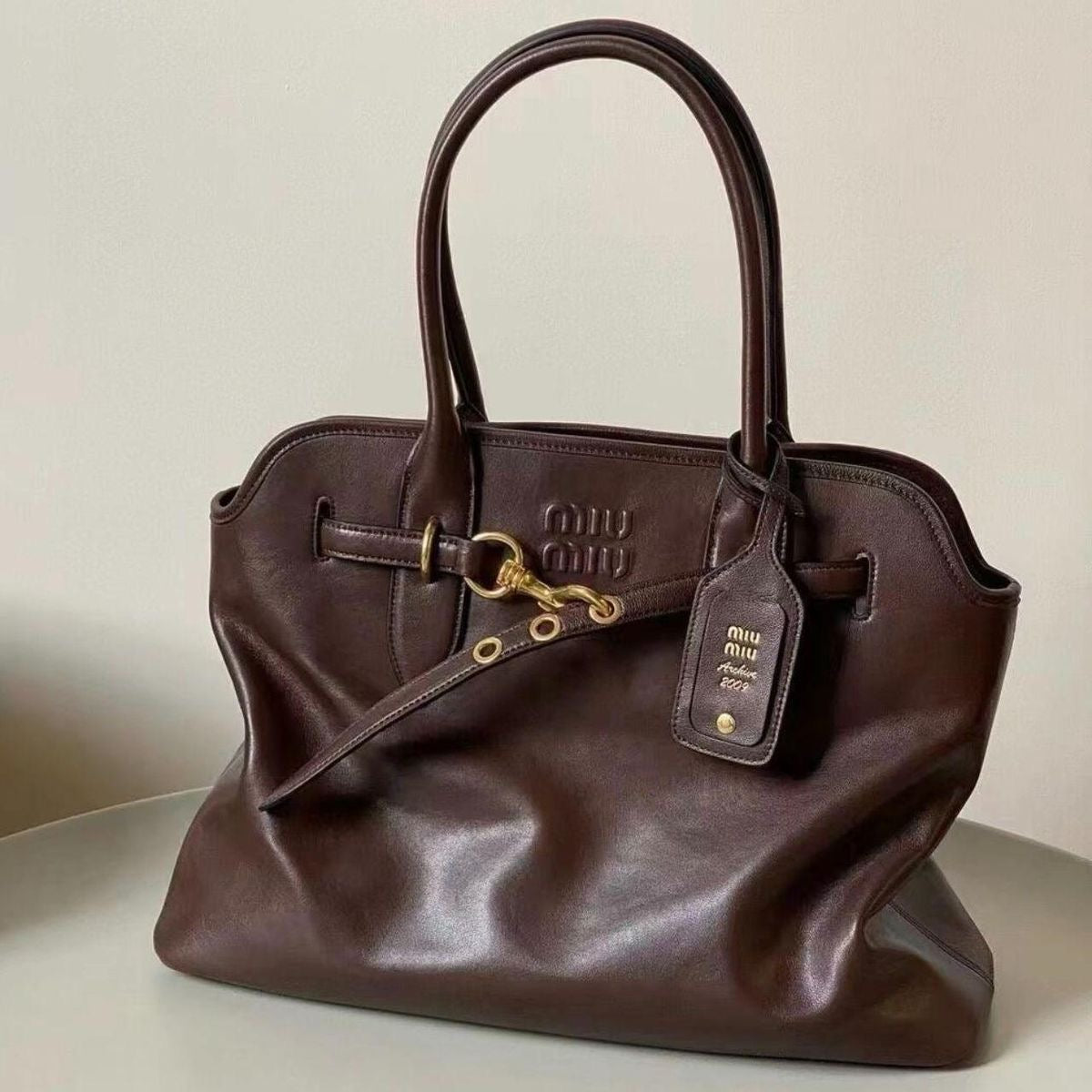 MIUMIU NAPPA TOTE