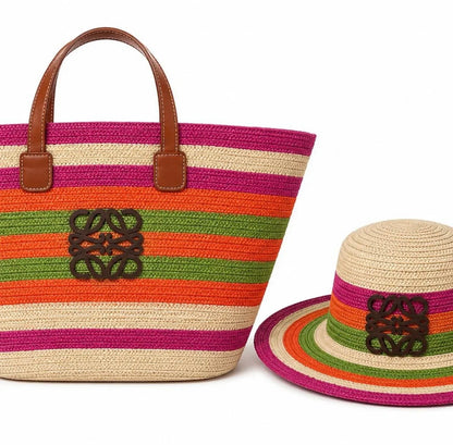 Loewe straw ser hat + bag