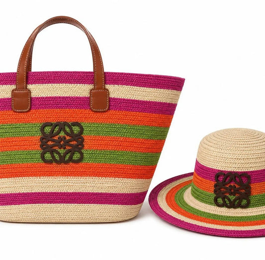 Loewe straw ser hat + bag