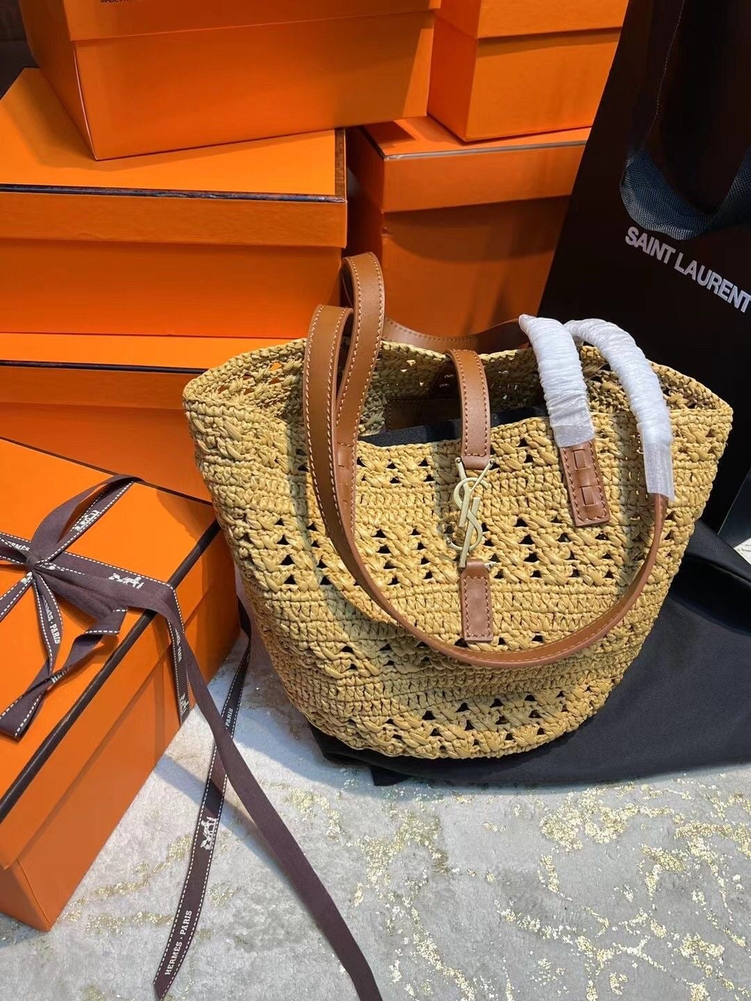 Loewe straw bag