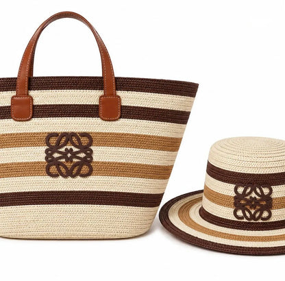 Loewe straw ser hat + bag