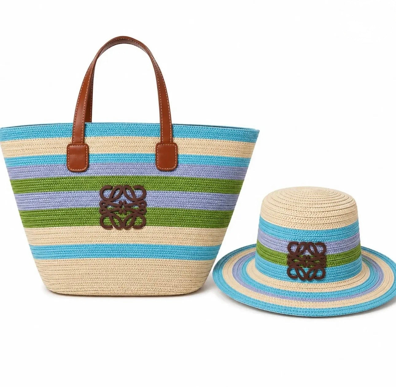 Loewe straw ser hat + bag