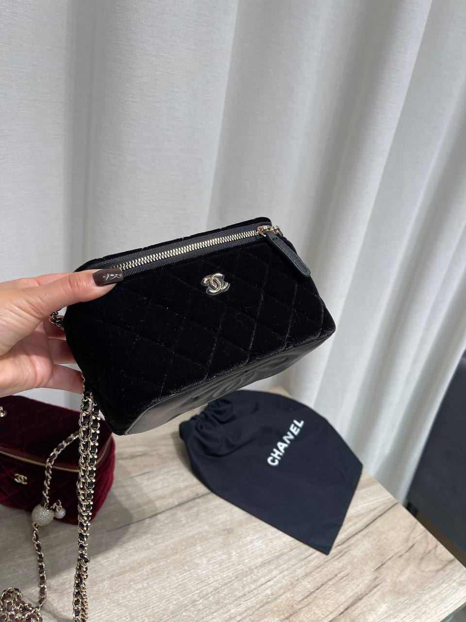 CHANEL VELVET CASE
