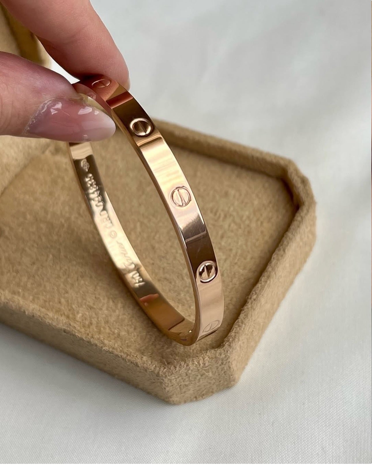 Cartier gold plated set of three