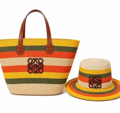 Loewe straw ser hat + bag