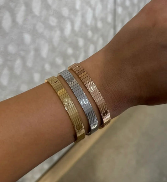 Cartier gold plated set of three