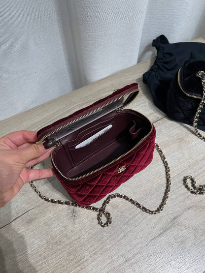 CHANEL VELVET CASE