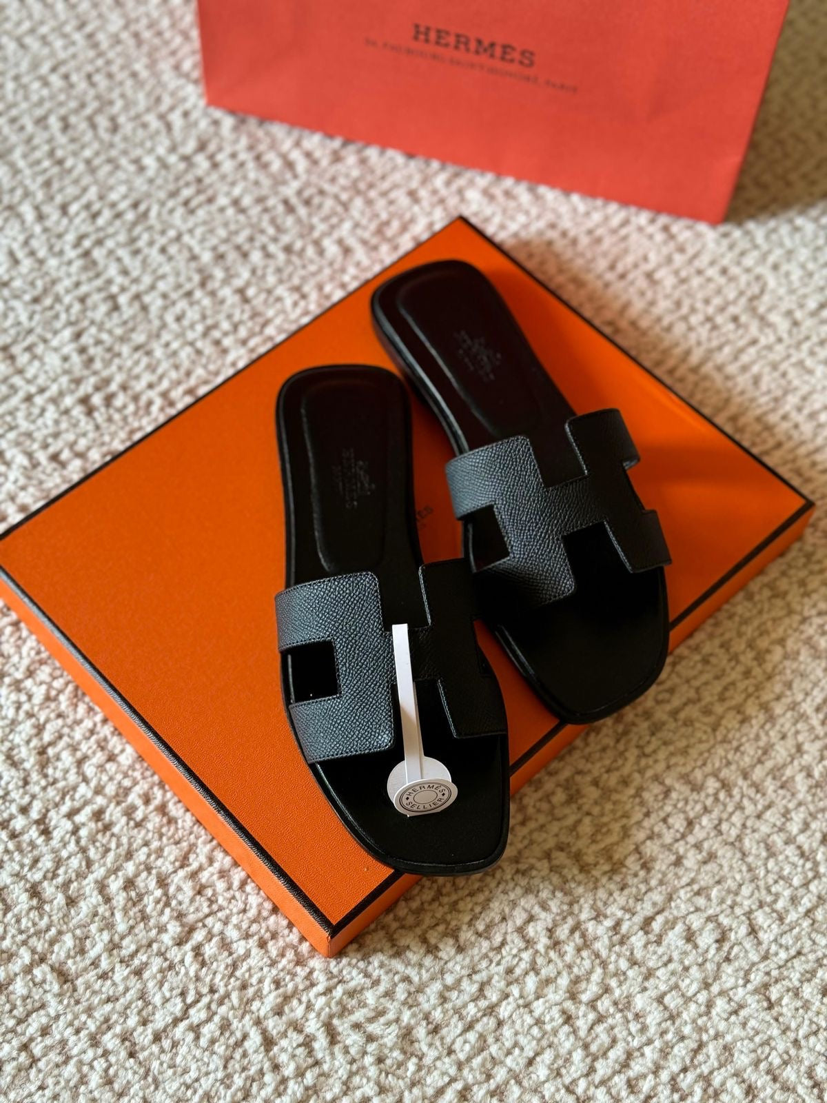 Hermes Oran slipper