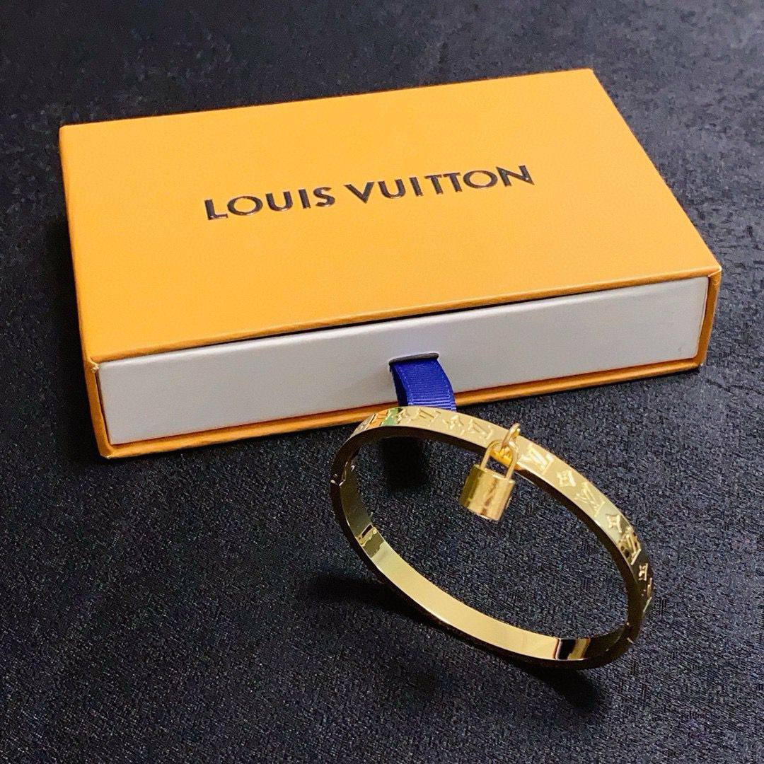 Louis vuitton gold plated bracelet