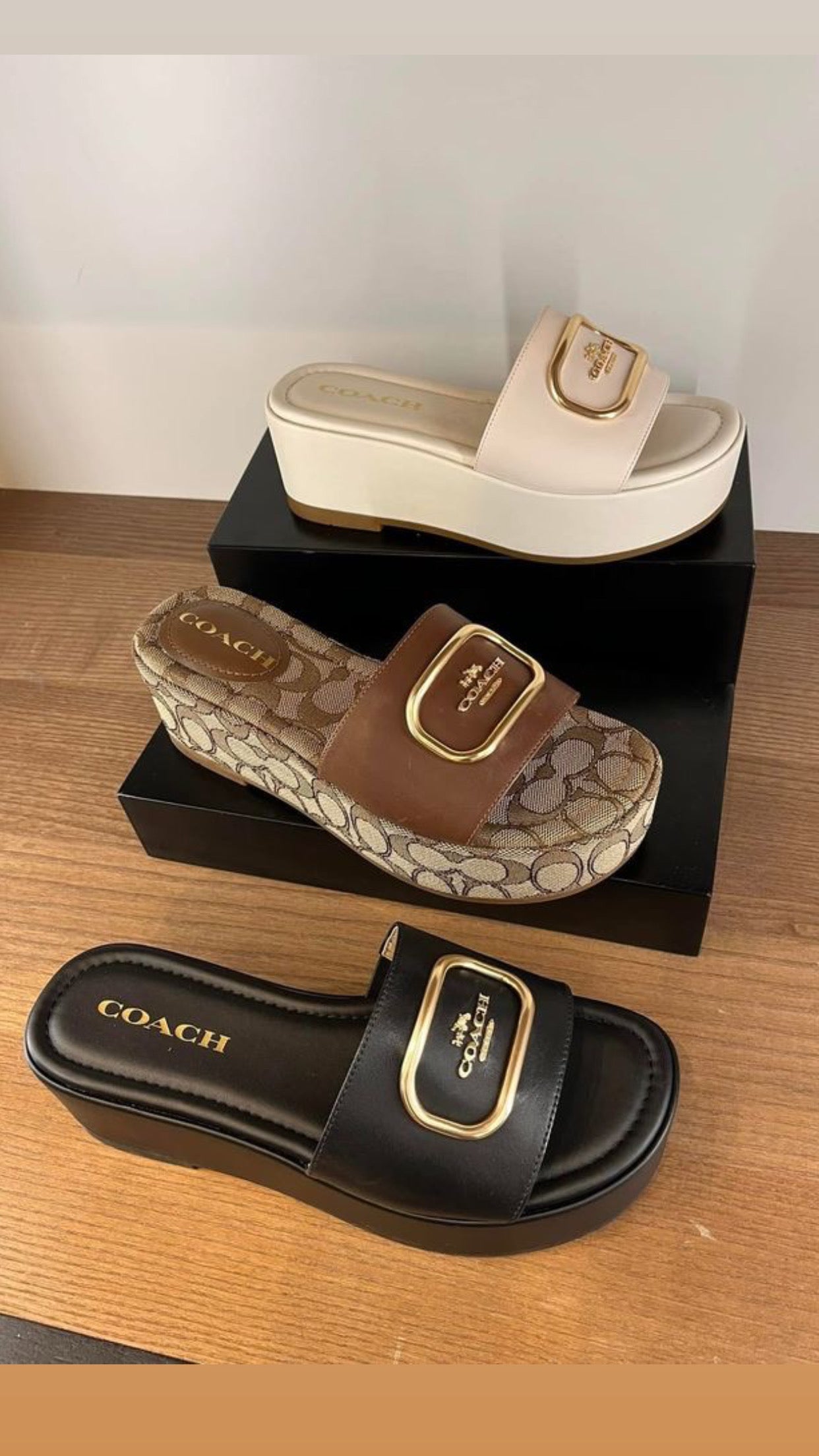 Coach slipper