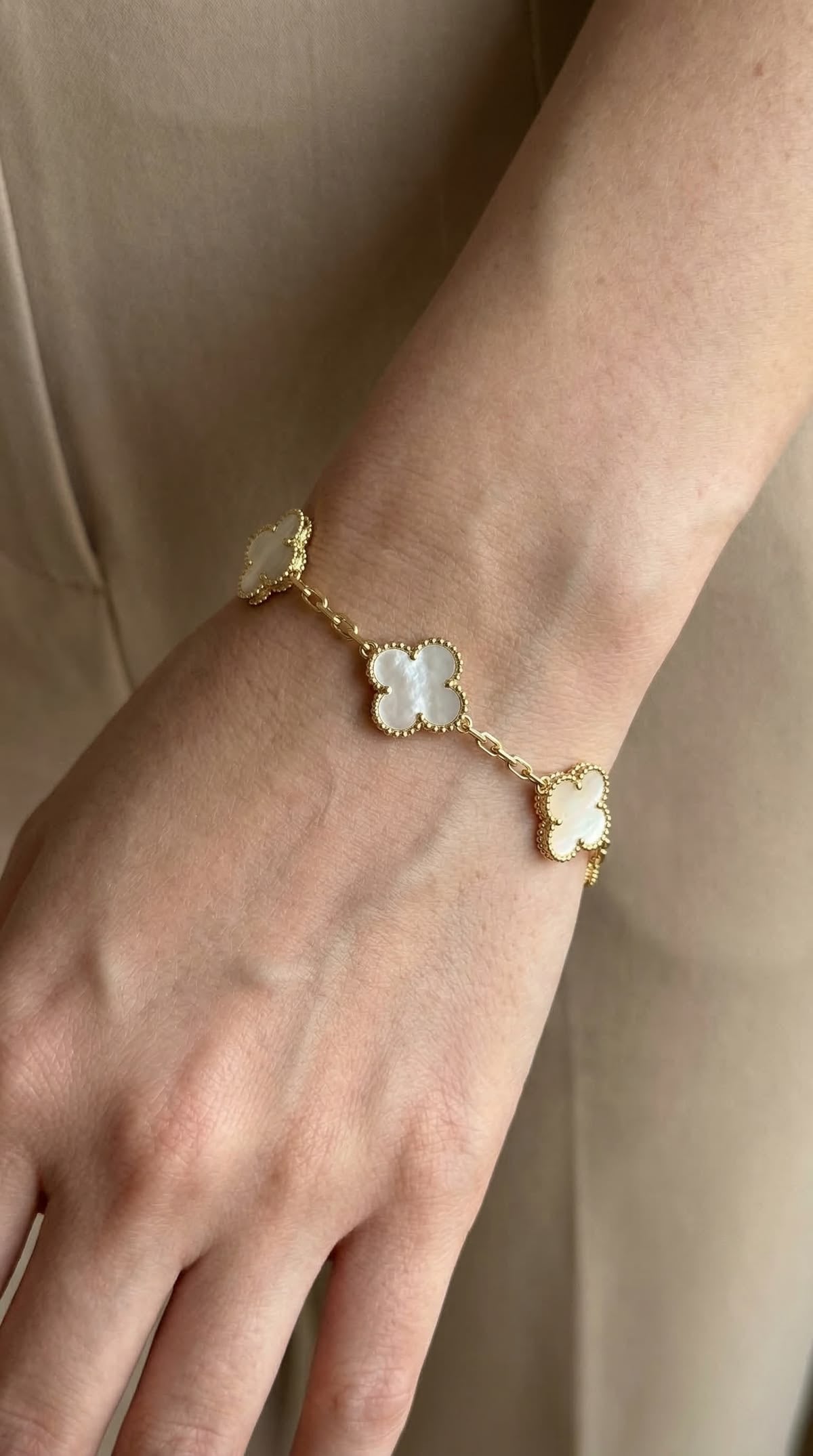 Van cleef gold plated bracelet