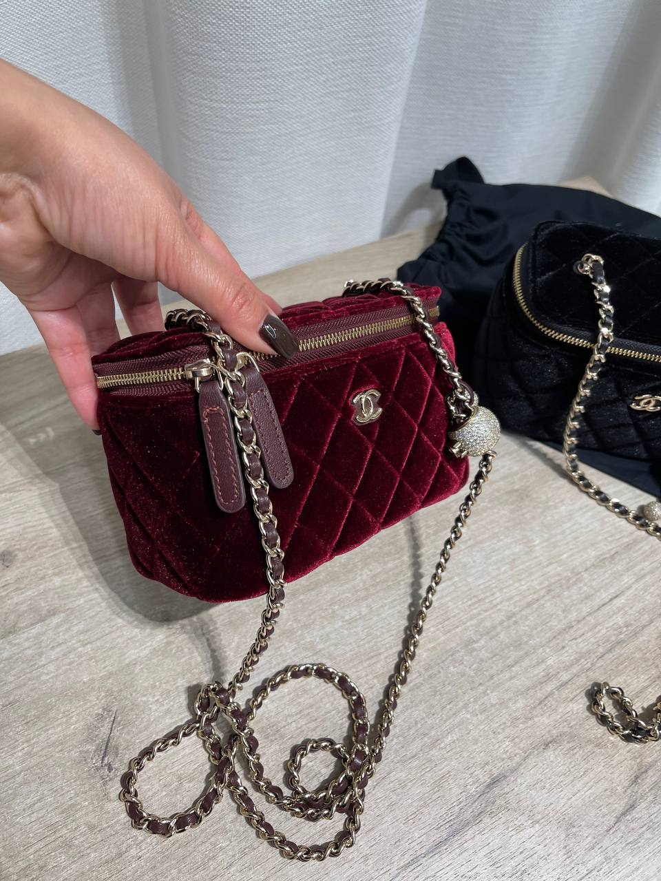 CHANEL VELVET CASE