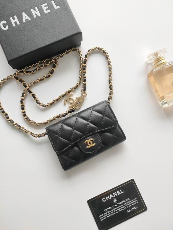 Mini wallet chanel strap