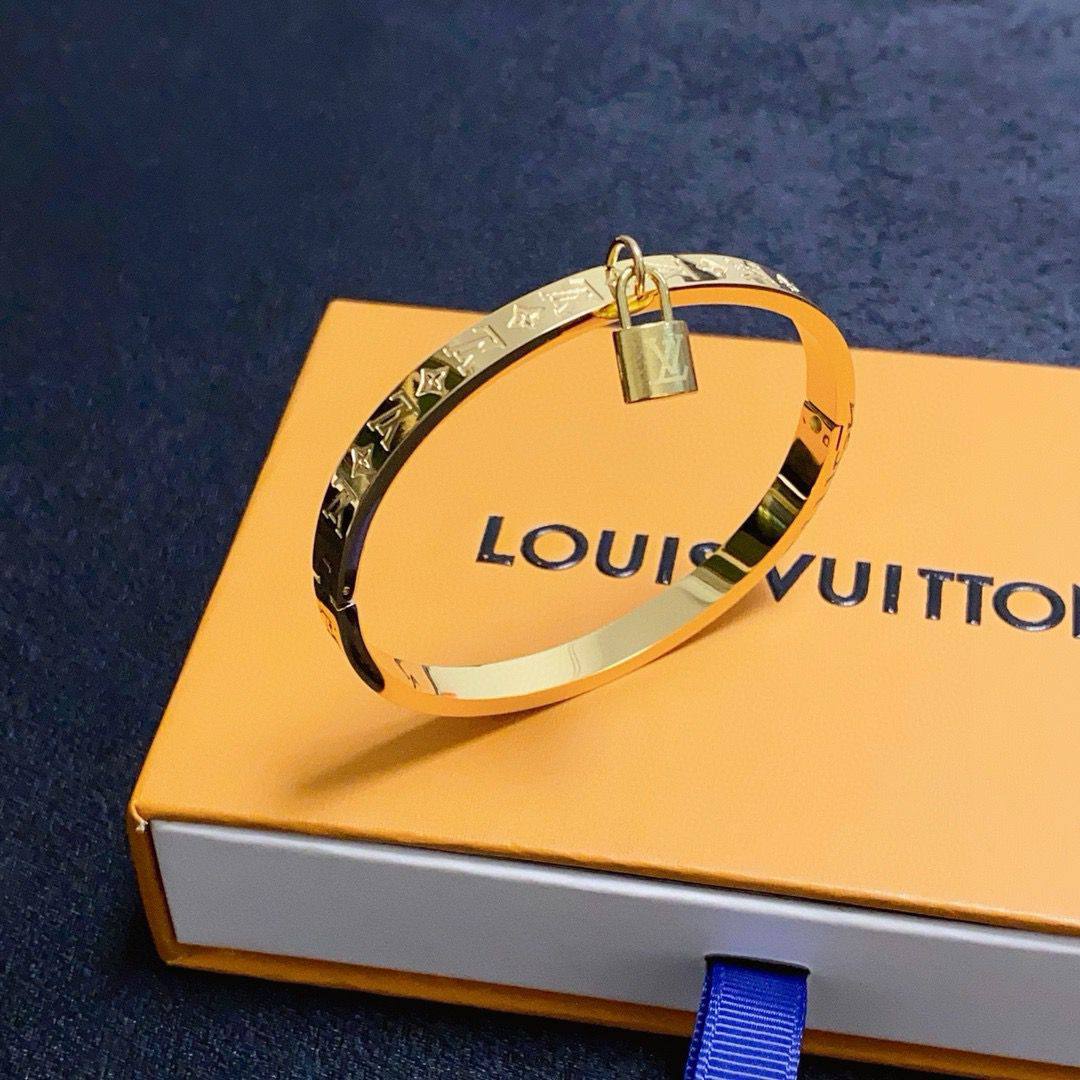 Louis vuitton gold plated bracelet
