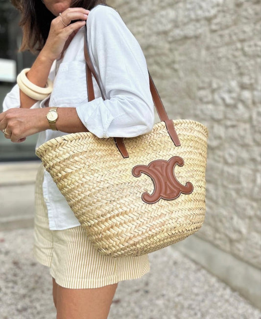 Celine straw bag