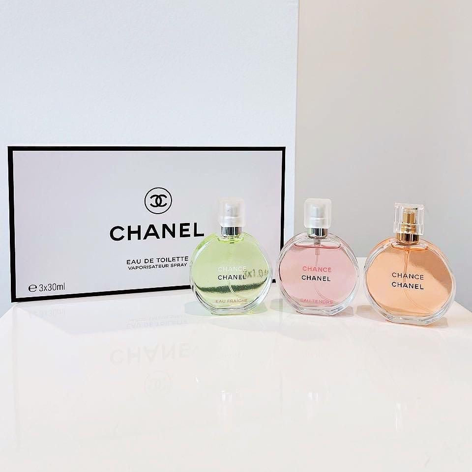Chanel set of 3 perfume